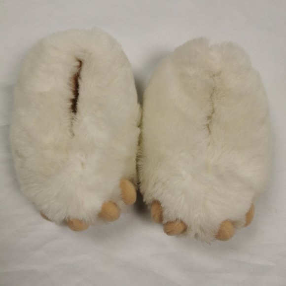 New Carousel Warm, Fuzzy Polar Bear Slippers 3-4 - Picture 4 of 4